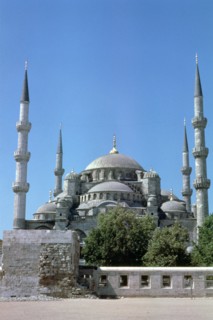 Sultan Ahmed Mosque, (Blue Mosque), north elevation, Istanbul, Turkey. Artist: Unknown
