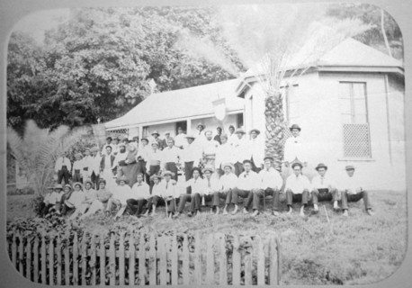 Missionary school, Levuka, Fiji, 1888. Artist: Unknown