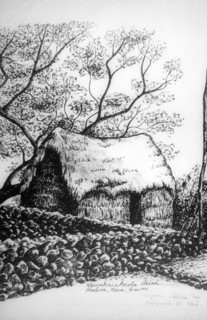 Heiau, Kailua-Kona, Hawaii, 19th century. Artist: Unknown