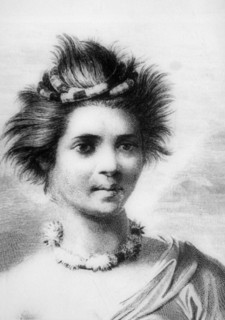 Hawaiian woman wearing a feather leis, 18th century. Artist: John Webber