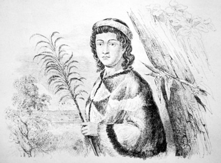 Hawaiian Princess Nahienaena. c18th century. Artist: Unknown