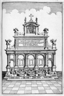 Fountain design, 1664. Artist: Georg Andreas Bockler