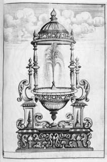 Fountain design, 1664. Artist: Georg Andreas Bockler