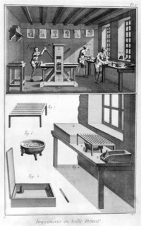 Interior of a Printing Works, 1751-1777. Artist: Unknown
