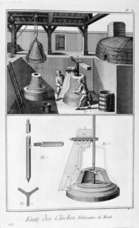 Iron bell casting, 1751-1777. Artist: Unknown