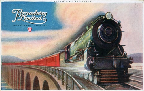 Broadway Limited, Pennsylvania Railroad, 1927. Artist: Unknown