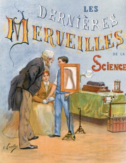 The examination of a childs arm by radiography, 19th century. Artist: Gustave Francois Lasellaz