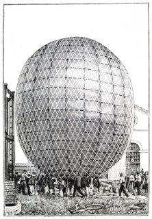 Balloon, 1888. Artist: Unknown