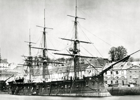 French warship, 'l'Ocean', 1868. Artist: Unknown