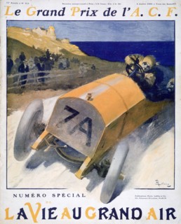 French Grand Prix, cover of the magazine 'La Vie au Grand Air', 1908. Artist: Unknown