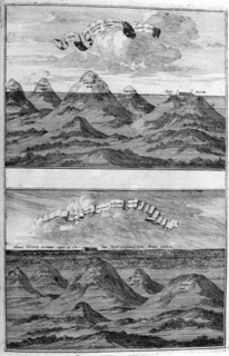 Result of the deluge, 1675. Artist: Athanasius Kircher