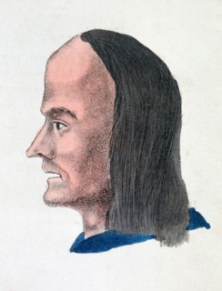 The facial characteristics of a loafer, 1808. Artist: Johann Kaspar Lavater