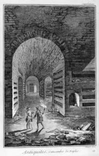 Catacombs of Naples, 1751-1777. Artist: Bernard