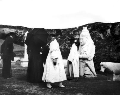 The Emperor of Japan visiting a tomb, Korea, 1900. Artist: Unknown