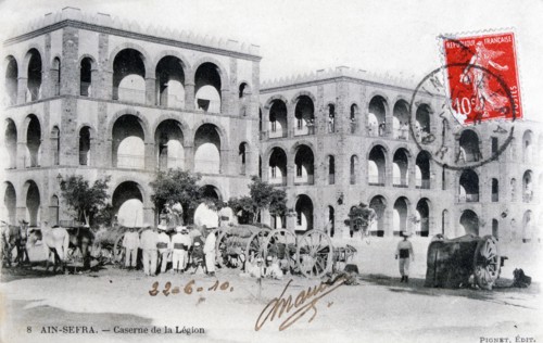 French Foreign Legion barracks, Ain-Sefra, Algeria, 1910.  Artist: Pignet