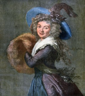 'Woman with a Fur Muff', 1892. Artist: Unknown