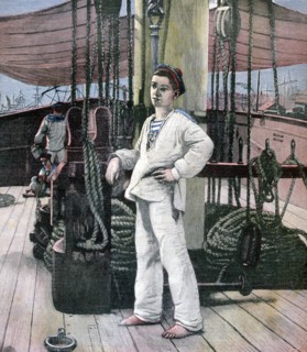 'The Cabin Boy', 1891. Artist: M Brun