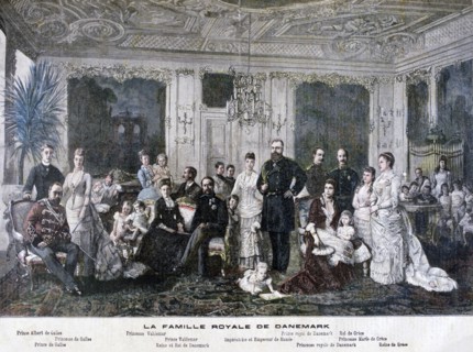 The royal family of Denmark, 1891. Creator: Henri Meyer.