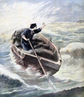 'Lost at Sea', 1891. Creator: Henri Meyer.