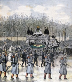 Funeral of the emperor of Brazil, 1891. Artist: Henri Meyer