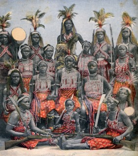 Amazonian warriors, 1891. Artist: Unknown