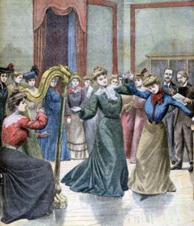 The conservatory of Mimi Pinson, 1902. Artist: Unknown