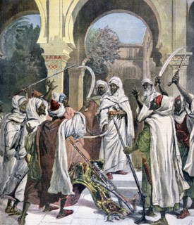 The Tribal Chiefs Swearing Fidelity to the Sultan of Morocco, 1892. Creator: Henri Meyer.
