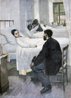 'Visiting Day at the Hospital', 1893. Artist: Henry Jules Jean Geoffroy