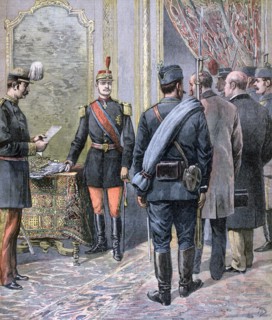 Coup d'etat in Serbia, 1893. Artist: Henri Meyer