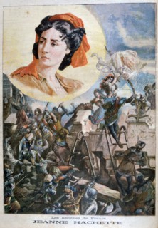 Jeanne Hachette, French heroine, 1894. Artist: Paul Merwart