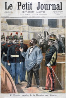 Christophe Thivrier expelled from the Chamber of Deputies, Paris, 1894. Artist: Jose Belon