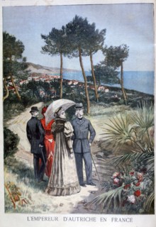 Franz Joseph I, Emperor of Austria, on a visit to France, 1894. Artist: Jose Belon