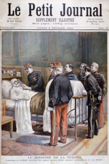The French Minister for War giving a military decoration, 1894. Artist: Jose Belon