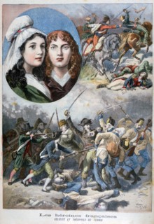 Felicite and Theophile de Fernig, French heroines, 1792, (1894). Artist: Frederic Lix