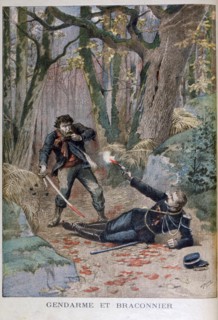 'Gendarme and Poacher', Béziers, France, 1895. Artist: Henri Meyer