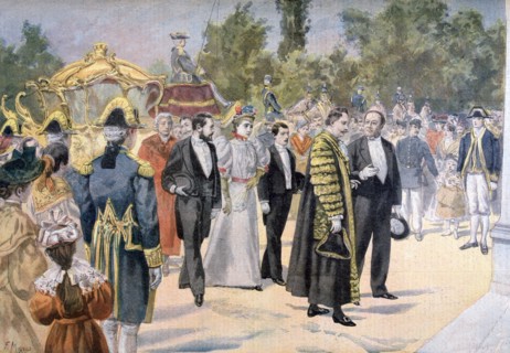 The Lord Mayor of London visiting Bordeaux, France, 1895. Creator: F Meaulle.