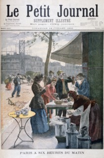 Paris at six o'clock in the morning, 1895. Artist: Unknown