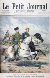 French General Saussier and Russian General Dragomirov, 1895. Creator: F Meaulle.