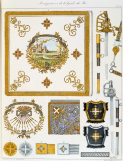 Mousquetaires de la Garde du Roi, Insignia Artist: Eugene Titeux