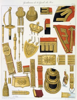 Gendarmes de la Garde du Roi, Insignia Artist: Eugene Titeux