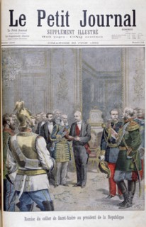 Handing-over of the collier de Saint André to the President of the Republic, 1895. Artist: Henri Meyer