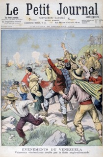 Venezuelan vessels sunk by the Anglo-German fleet, 1902. Artist: Unknown