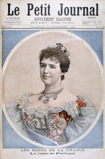 Portrait of Queen Amelia of Portugal, 1896. Creator: F Meaulle.