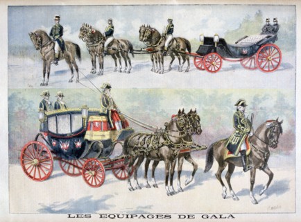 Types of gala coachs, 1896. Creator: F Meaulle.