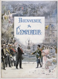 Nicholas II of Russia and Félix Faure, President of the French Republic, 1896. Creator: F Meaulle.