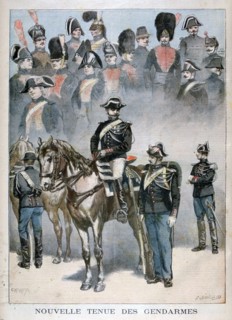 New uniform of the Gendarmes, 1896. Creator: F Meaulle.