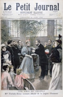 Mrs Furtado-Heine named Officer of the Legion of Honour, 1896. Creator: F Meaulle.