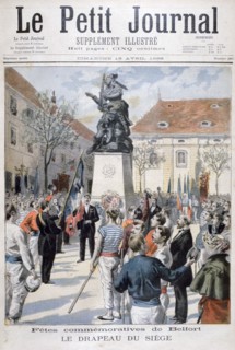 Commemoration of the Siege of Belfort, 1896. Creator: F Meaulle.