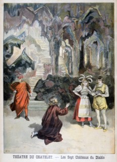 Performance of "Les Sept Chateaux du Diable", Theatre du Chatelet, Paris, 1896. Creator: F Meaulle.