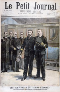 Survivors of the 'Ville de Saint Nazaire', Commander Jagueneau and Captain Nicolai, 1897. Creator: F Meaulle.